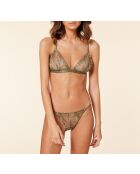 Louange Mesh kaki olijfkleurige bh zonder beugel