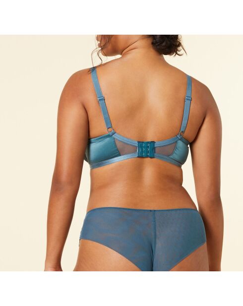 Sujetador Amaryllis con aros verde pato