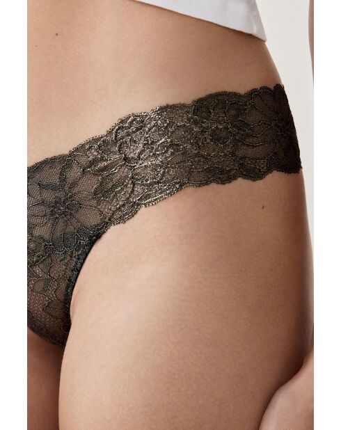 Süßer gold/grauer Tanga