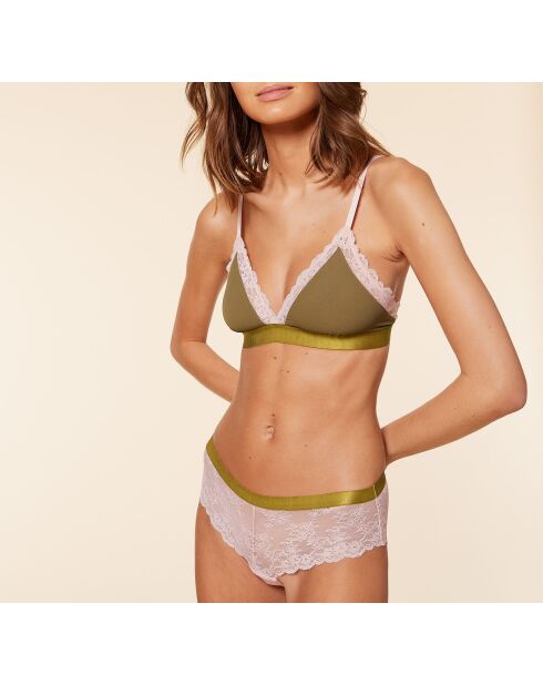 BH zonder beugel nr. 8 Ditsy khaki olive