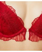 Push-up-BH mit Bügel Nr. 2, roter Schirm