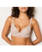 Legende taupe push-up bh met beugel