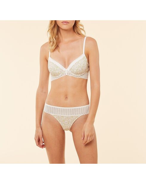 Soutien-gorge avec armatures Sesame jaune vert