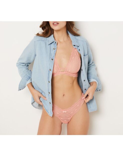 Tanga rosa artística