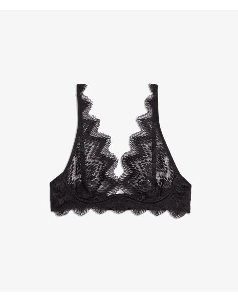 Sujetador negro sin aros Drama