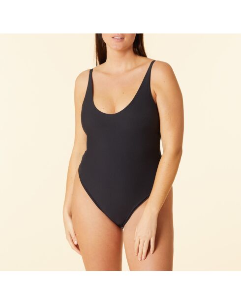 Perfecte zwarte katoenen bodysuit uit één stuk zonder beugel