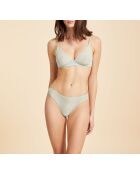 Glänzender Nilgrüner BH ohne Bügel