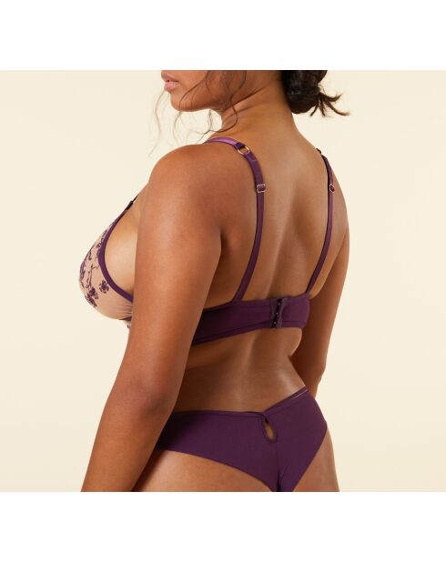 Sujetador sin aros morado Fougue