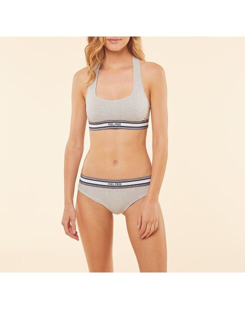 Reggiseno Run grigio chiaro con ferretto