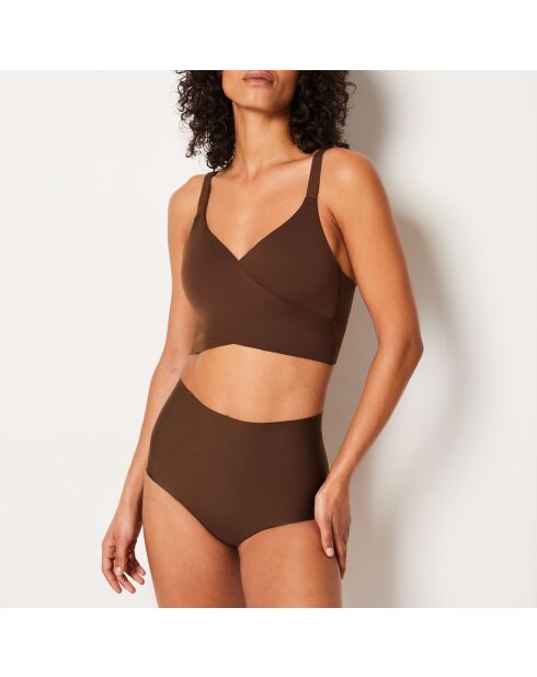 Reggiseno 24 Hours cioccolato con ferretto