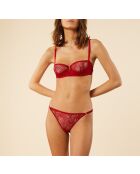 Granatroter Bügel-BH