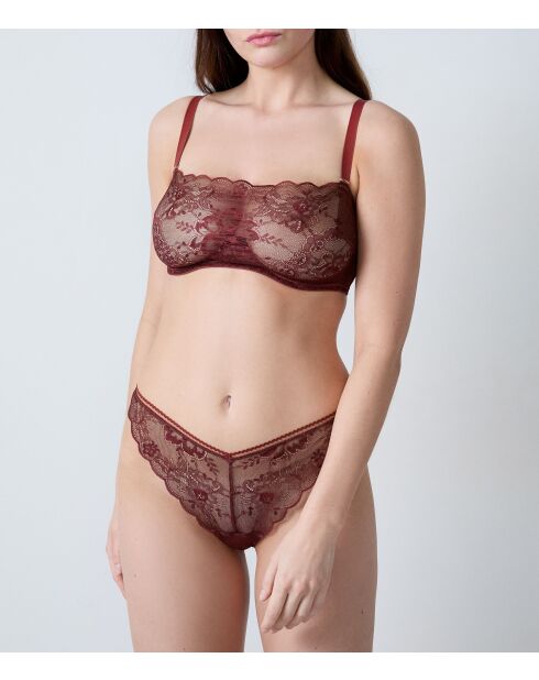 Esclusivo reggiseno marrone con ferretto