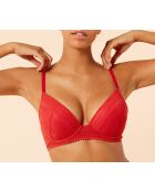 Soutien-gorge push-up avec armatures n°2 Sublime We Care grenadine