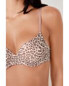 No. 4 Pure Fit beugelbeha met roze achtergrond