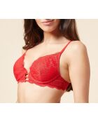Sujetador push-up con aros nº 2, conjunto rojo