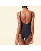 Perfecte zwarte katoenen bodysuit uit één stuk zonder beugel