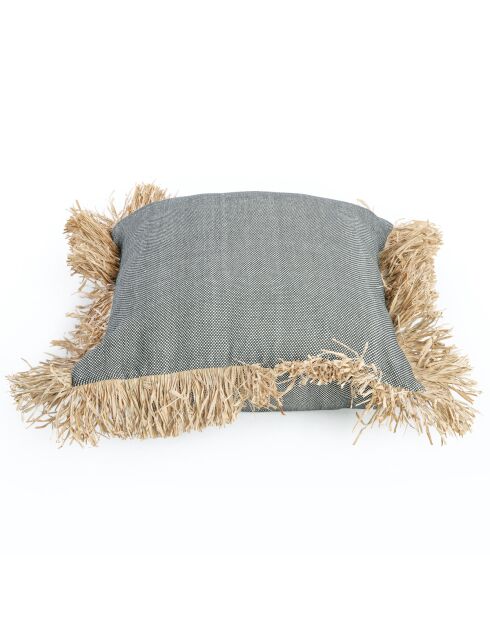 Bonita Kissenbezug aus Baumwolle, Naturschwarz, 60 x 60 x 2 cm