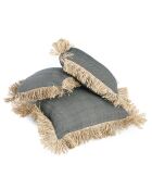 Bonita Kissenbezug aus Baumwolle, Naturschwarz, 60 x 60 x 2 cm