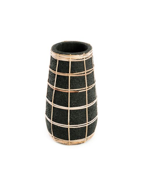 Le Vase Cutie Noir Naturel M - 14x14x26 cm