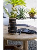Le Vase Cutie Noir Naturel M - 14x14x26 cm