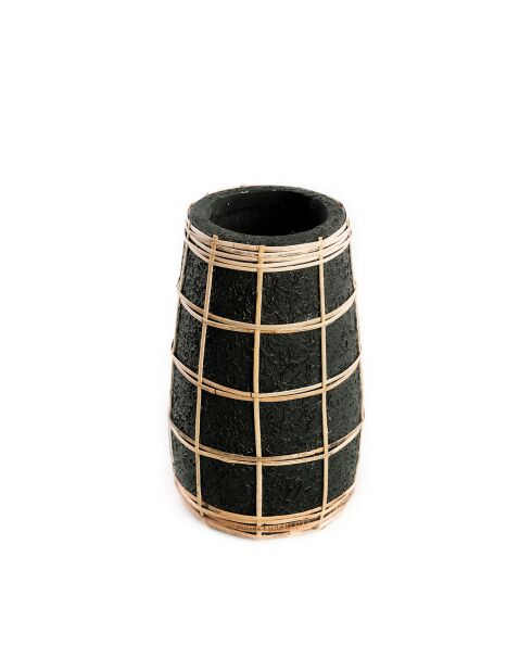Le Vase Cutie Noir Naturel S - 14x14x22 cm