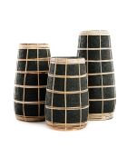Le Vase Cutie Noir Naturel S - 14x14x22 cm