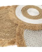 Mantel individual The Seagrass Raffia, color blanco natural