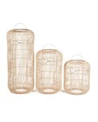 La Suspension Bozelo Naturel L - 50x50x80 cm