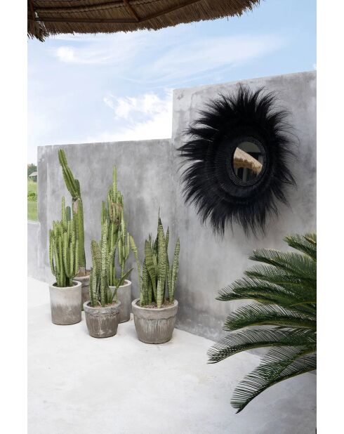 Le Miroir Sunken Forest - Noir - 90x90x22 cm