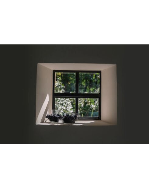 The Oh My Gee Kerzenhalter aus schwarzem Samt, Größe M, 8 x 8 x 11 cm