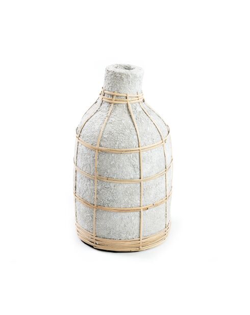 Le Vase Whoopy Béton Naturel L - 13x13x24 cm