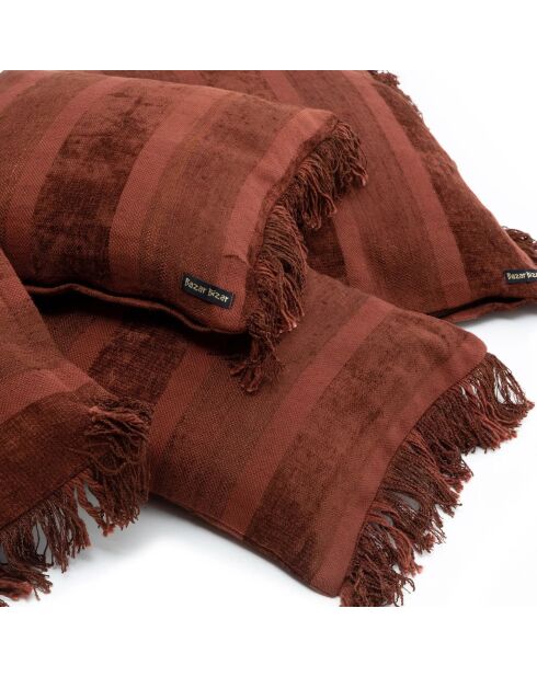 The Oh My Gee Kussenhoes - bordeaux fluweel - 35x100x10 cm