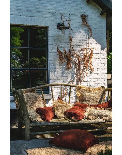 The Oh My Gee Kussenhoes - bordeaux fluweel - 35x100x10 cm