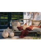 The Oh My Gee Kussenhoes - bordeaux fluweel - 35x100x10 cm