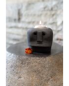 The Sumba Stone #27 Kerzenhalter, 10 x 10 x 9 cm