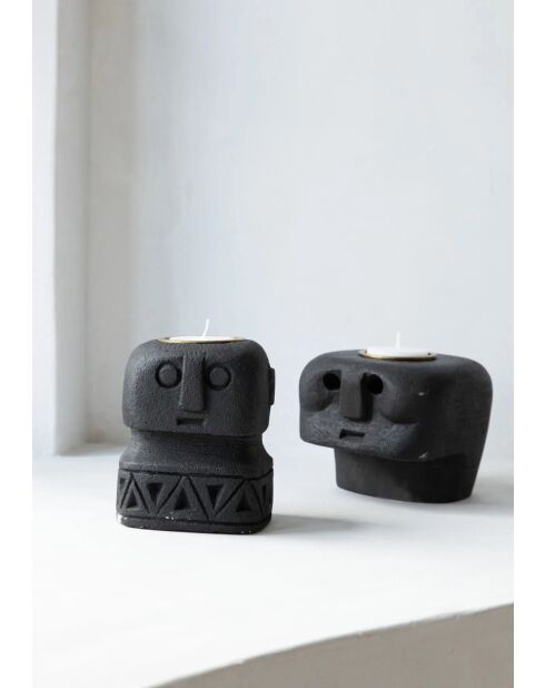 The Sumba Stone #27 Kerzenhalter, 10 x 10 x 9 cm