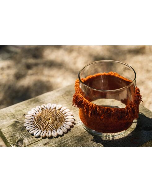 The Oh My Gee Rusty Velvet Kaarshouder S - 8x8x8 cm