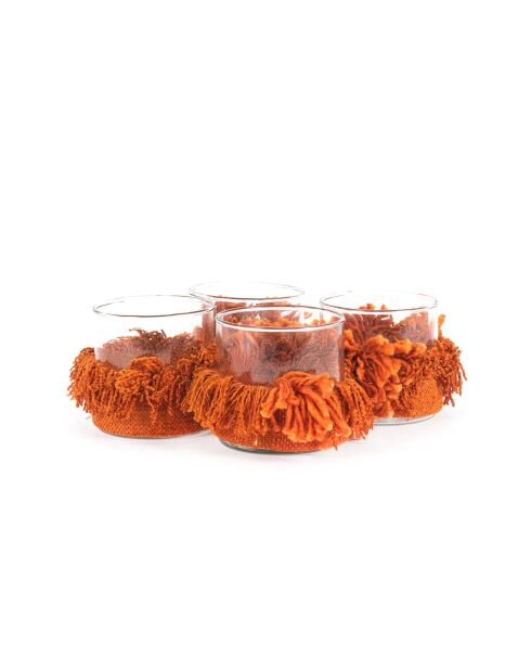 The Oh My Gee Rusty Velvet Kaarshouder S - 8x8x8 cm