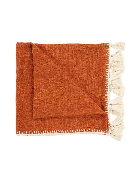 Le Jeté de Lit Stitch - Terracotta - 246x126x1 cm