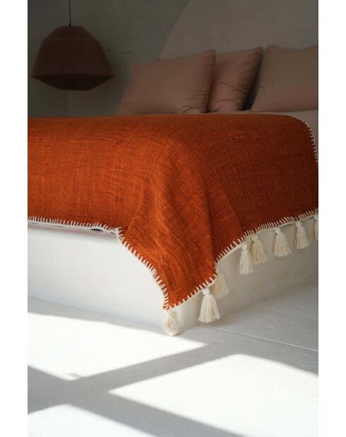 Le Jeté de Lit Stitch - Terracotta - 246x126x1 cm