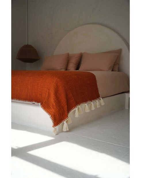 Le Jeté de Lit Stitch - Terracotta - 246x126x1 cm