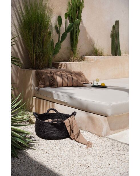 Paniers Les Quatre Mains Noir L - 60x60x30 cm