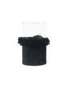 Le Bougeoir Oh My Gee Velours Noir XXL - 15x15x25 cm