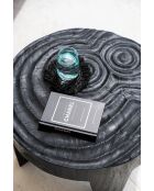 Le Sous-Verre Fringe Raffia - Noir - 16x16x1 cm