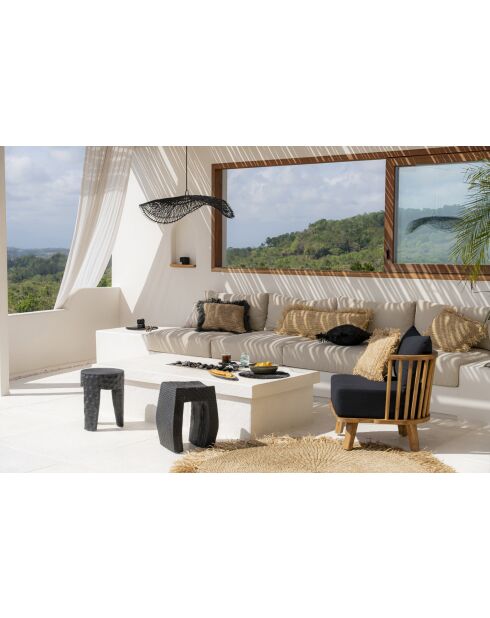 Pantalla The Hat, 75 x 75 x 20 cm, color negro