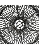 Pantalla The Hat, 75 x 75 x 20 cm, color negro