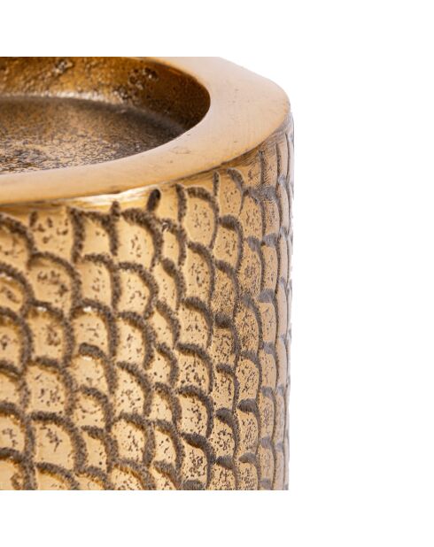 The Croco Kerzenhalter aus Messing L - 10x10x13 cm