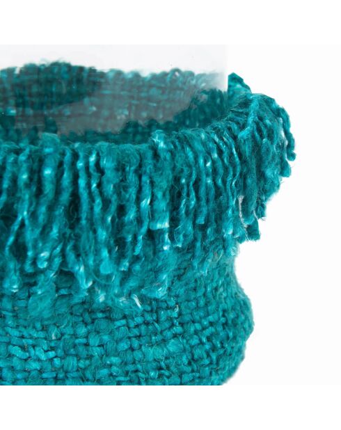 The Oh My Gee Aqua XXL-Kerzenhalter, 15 x 15 x 25 cm