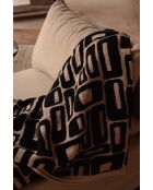 The Aztec bedsprei - natuurlijk zwart - 240x128x1 cm