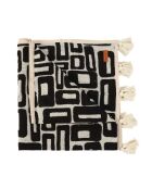 The Aztec bedsprei - natuurlijk zwart - 240x128x1 cm